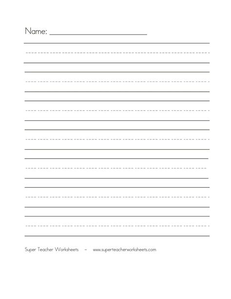8 Best Images Of Printable Dotted Lined Writing Paper Printable