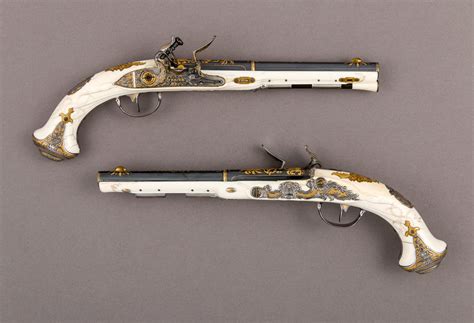 “pair Of Flintlock Pistols Of Empress Catherine The Great” Imperial