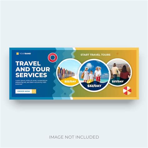 Premium Vector Travel And Tour Cover Banner Design Template