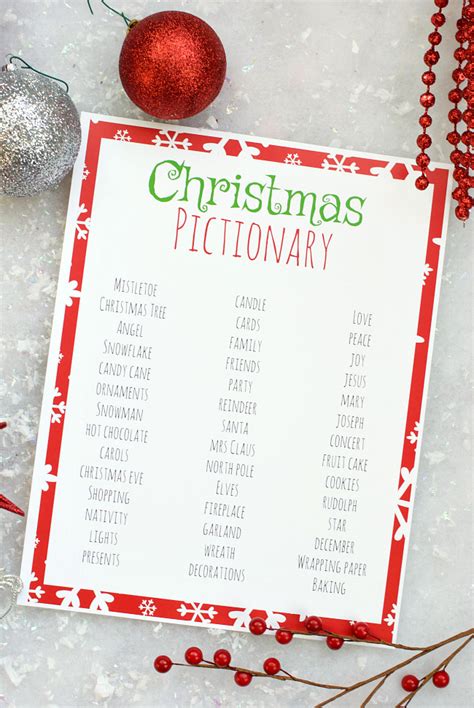 Charades words ideas and generator pictionary word. Free Printable Holiday Party Games for Kids - Fun-Squared