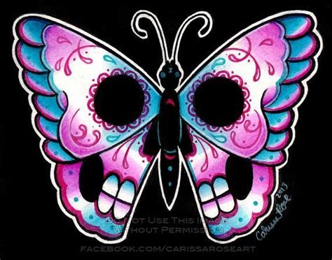 13 Best Sugar Skull Butterfly Tattoo Designs Images On Pinterest