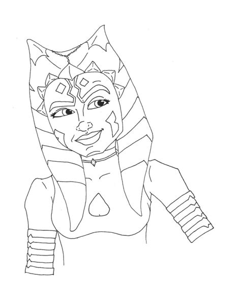 Ahsoka Coloring Pages Free Printable Coloring Pages