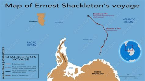 Animated Map Of Shackletons Incredible Voyage Of Polar Exploration In