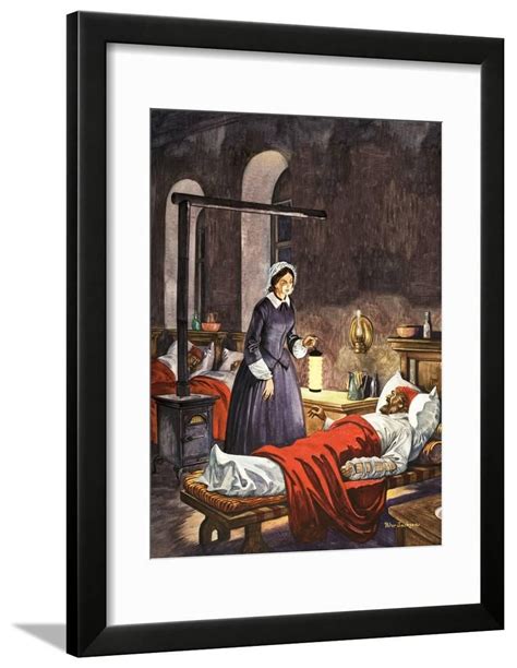 Florence Nightingale The Lady With The Lamp Visiting The Sick