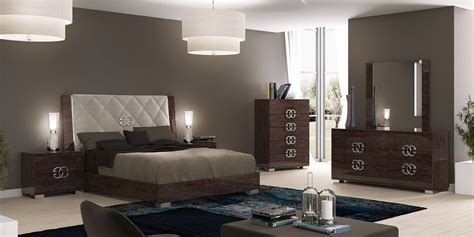 Made In Italy Elegant Leather High End Bedroom Sets San Bernardino
