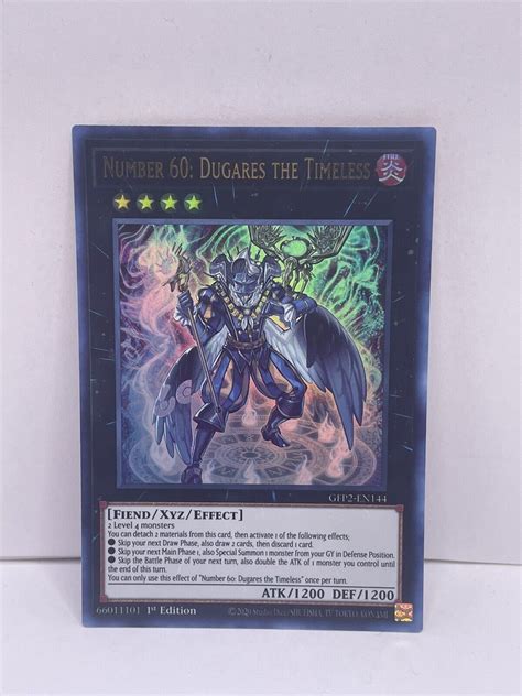Yugioh Number 60 Dugares The Timeless Gfp2 En144 Ultra Rare 1st