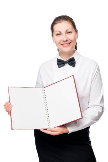 Happy Smiling Young Waitress Png Transparent Images Free Download
