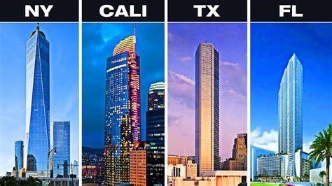 Mapped The Tallest Building In Each State Gambaran