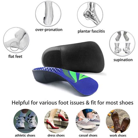 Buy Rooruns Orthotic Insoles 34 High Arch Support Shoe Inserts Insoles For Flat Feet Plantar