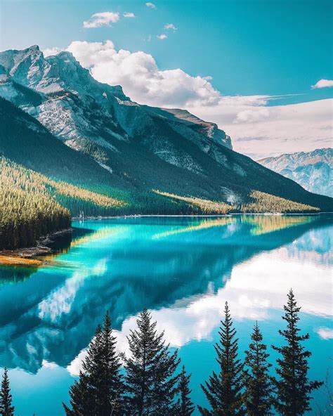 Moraine Lake A Sapphire Blue Lake In Alberta Canada Photo By