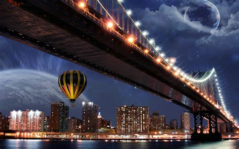 Maybe you would like to learn more about one of these? planet, Bridge, Hot Air Balloons, Cityscape, Digital Art ...