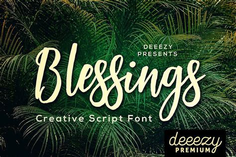 Blessings Script Font 101936 Brush Font Bundles