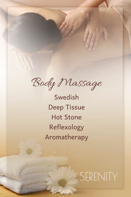 Spa Massage Template Postermywall