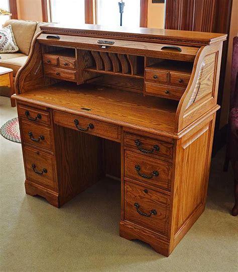 Our Winners Only Roll Top Desk Is Made From Red Oak And Red Oak