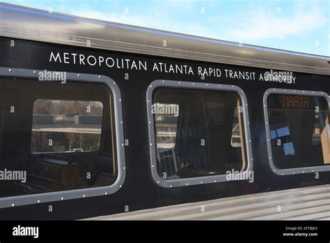 Marta Train Metropolitan Atlanta Rapid Transit Authority In Atlanta