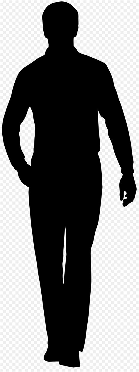 Man Standing Silhouette Transparent Background Man Silhouette