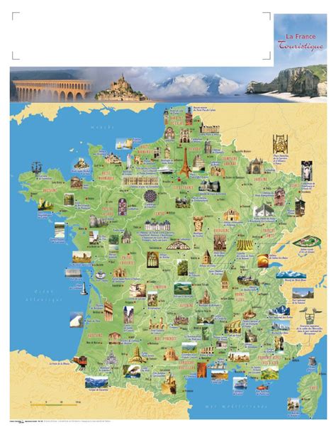 Carte De France Touristique Arts Et Voyages