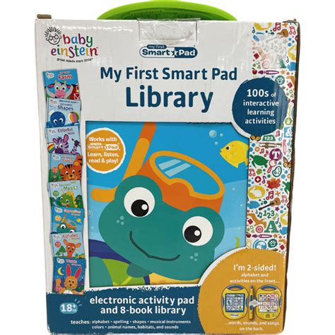 Baby Einstein My First Smart Pad Library E Reader Activity Pad And 8