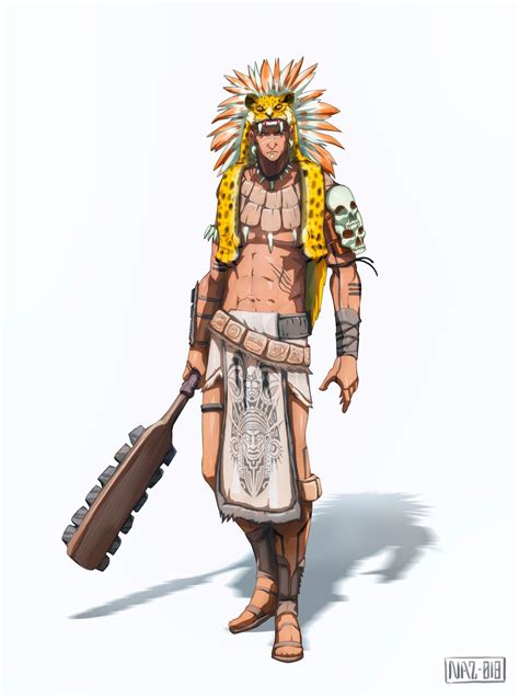 Mexican Warrior By Namh Fantasy Character Design Aztec Warrior