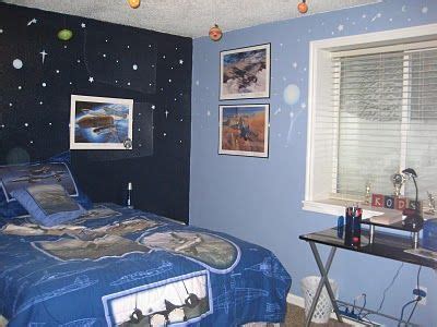 Choose from our favorite paint ideas for every style of bedroom to get a colorful look you love. Outer space bedroom with glow in the dark planets and wall ...