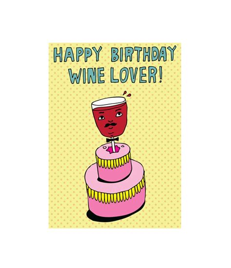 Birthday Card Happy Birthday Wine Lover Etsy