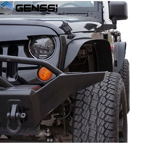 Genssi Steel Fender Flare Set For Jeep Wrangler Jk Genssi Led