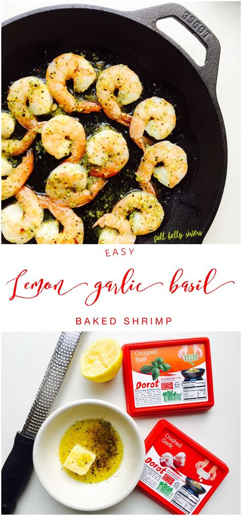 Pour/spread oil in the bottom pan, then place the shimp in the pan. Easy Lemon Garlic Basil Baked Shrimp | Baked shrimp, Best ...
