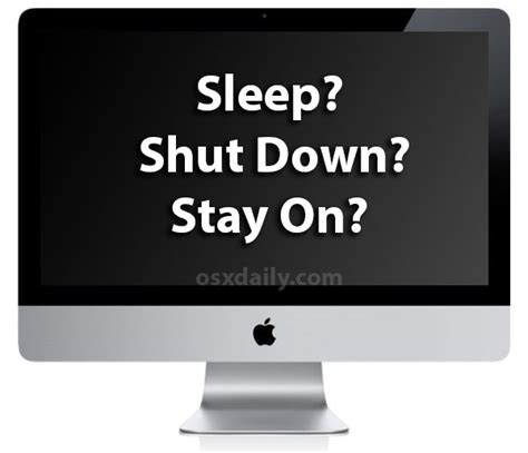 Using command prompt to automatically shut down a select the option that says start a program and click on next. Is It Better to Shut Down, Sleep, or Leave a Mac Turned On ...
