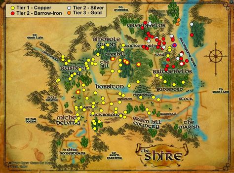 Wonderful Places In Lotros Middle Earth Ore In Lotro And Where To