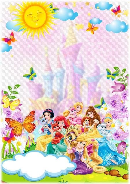 Png Psd Disney Princess And Fairytale Castle Photo Frame