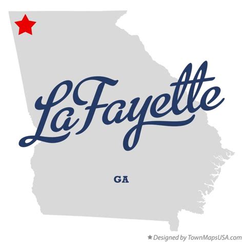 Lafayette Georgia Map