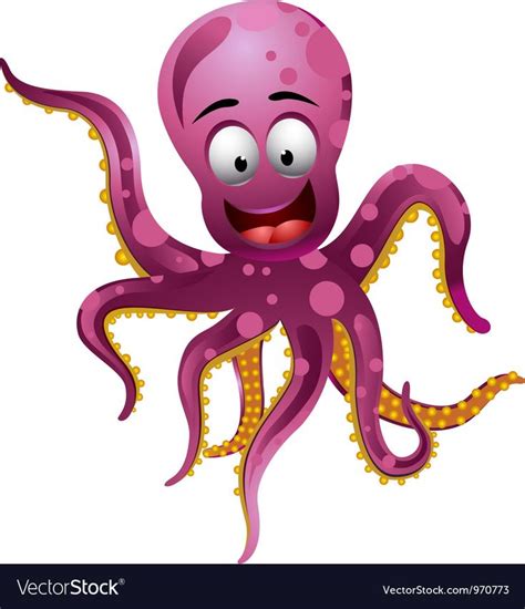 Cute Octopus Royalty Free Vector Image Vectorstock Cute Octopus