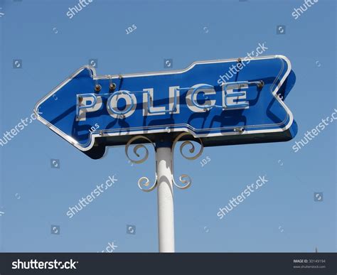 Police Station Sign Stock Photo 30149194 Shutterstock