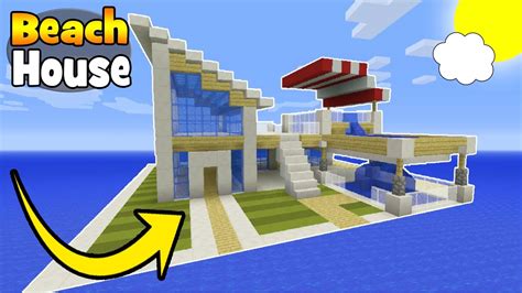 Minecraft How To Build A Beach House Tutorial Simple