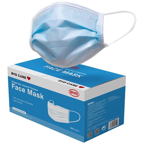 Byd General Purpose Face Mask 5 X 10pk Costco Australia