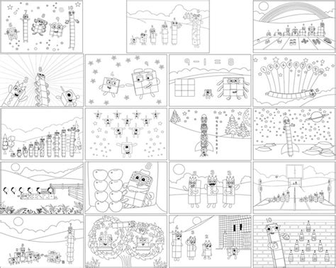 Numberblocks 10 Coloring Pages