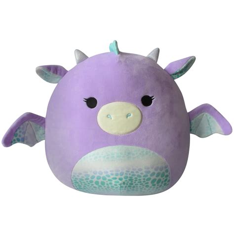 Buy Squishmallows Original 14 Inch Drow Purple Dragon With Teal Scales Large Ultrasoft