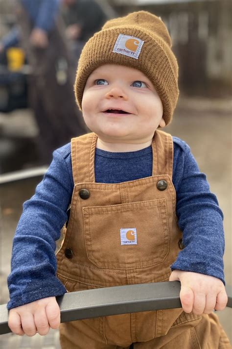 Baby Carhartt In 2020 Cute Baby Boy Outfits Stylish Baby Boy
