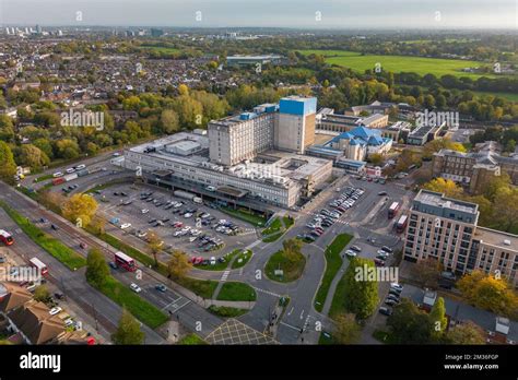 Aerial View Of Ealing Hospital Southall West London Uk Stock Photo