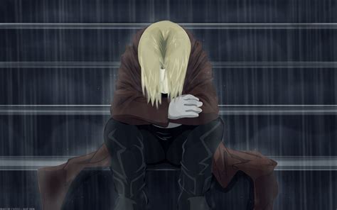 Anime Boy Crying In Rain