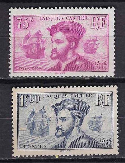 france 1934 jacques cartier yvert 296 297 catawiki