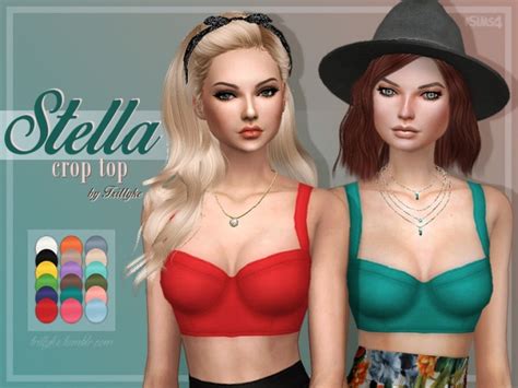 Stella Crop Top At Trillyke Sims 4 Updates