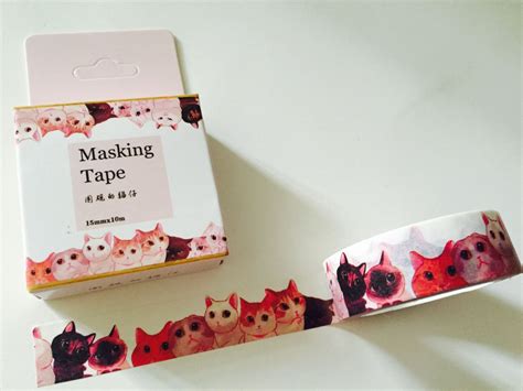 Cats Boxed Washi Tape Washi Tape Washi Stationery