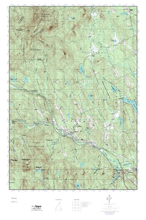 Mytopo Warner New Hampshire Usgs Quad Topo Map
