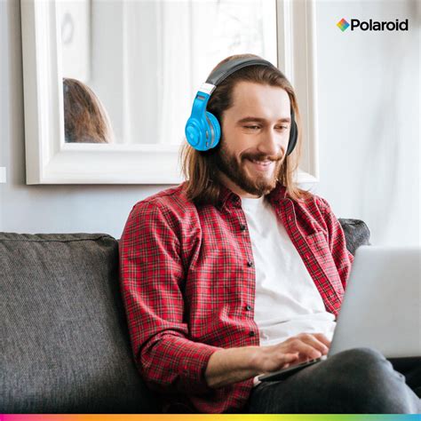 Polaroid Bluetooth Wireless Headphones Dynamic Stereo Headset With M