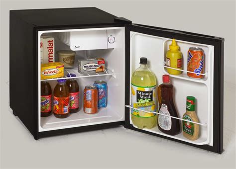 A can rack conveniently keeps beverage cans in the door while mini refrigerator has the storage options you're looking for. Avanti RM1711B 1.7 cu. ft. Compact Refrigerator with ...