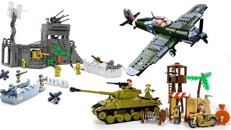 How To Build Amazing Lego Ww2 Military Sets Sluban D Day Tank