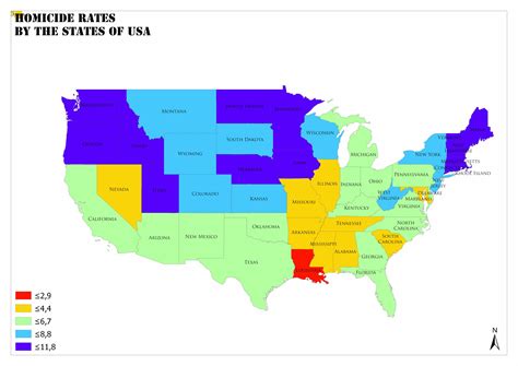 Crime Rate United States Map