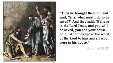 Acts 1631 Believe And Youll Be Saved Acts 1631 Bible Portal