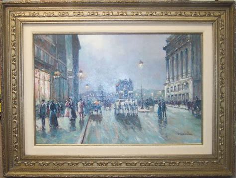 Art Gallery Of The Rockies Paris Street Scene By Sebastian Framed